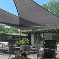 LOVE STORY Custom Size 9'x9'x12.7' Dark Grey Sun Shade Sail Right Triangle Sunshade Fabric Awning Canopy for Patio Backyard Carport Pergola (Customized)