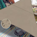 LOVE STORY Triangle 14'x14'x14' Waterproof Sun Shade Sail Canopy UV Block for Outdoor Patio Backyard Carport,Taupe(We Make Custom Size)