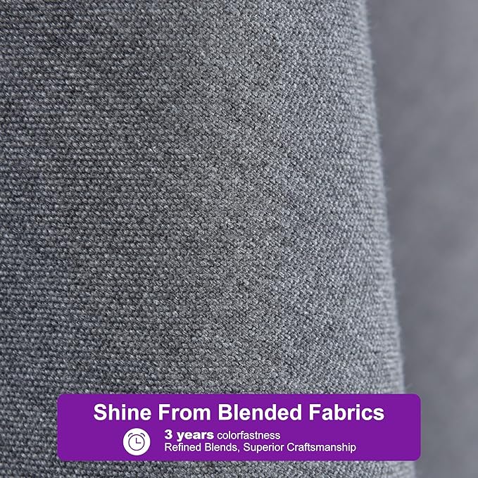 PURPLE LEAF Patio Umbrella 9' X 9' Rectangle Cantilever Umbrella Large Aluminum Outdoor Umbrellas with 360-degree Rotation & UPF40+ Premium Fabric for Deck Pool Garden Yard, Mist Grey