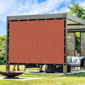 Artpuch 90% Sun Shade Cloth, 12 x 20 FT Pergola Shade Cover Canopy with Grommets, Sun Screen Fabric Tarp for Patio, Outdoor, Garden, Backyard, Rust Red
