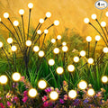 Solar Lights Outdoor-4Pack 32LEDs Solar Garden Firefly Lights Outside,Solar Powered Light Outdoor and Garden Decorative IP65 Waterproof,Yard Patio Pathway Decor,Gardening Gifts for Women,Warm White