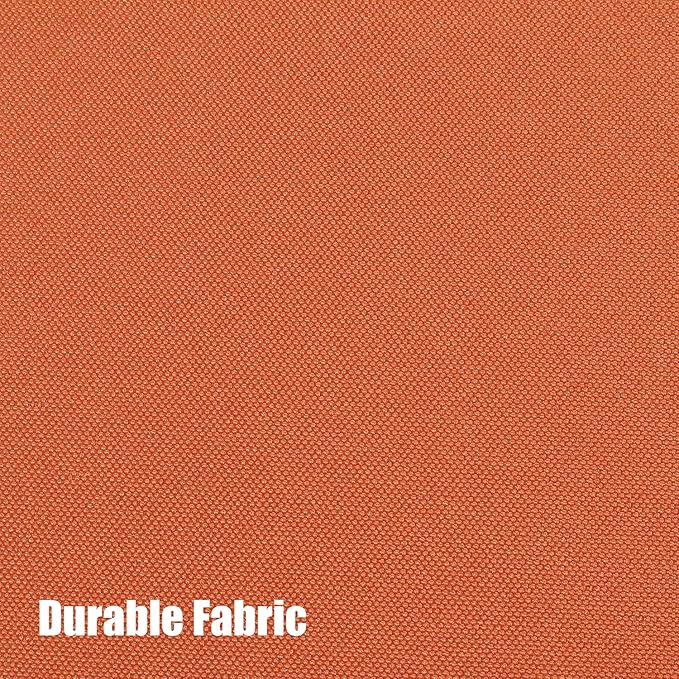 BONZER Outdoor Waterproof Curtains for Patio Wide Grommet Light Filtering Outside Curtains for Gazebo, Porch, Pergola, Pavilion, 1 Panel, 110W x 120L inch, Mecca Orange