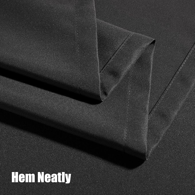 BONZER Outdoor Curtains for Patio Waterproof Thick Privacy Grommet Light Filtering Outside Curtains for Porch Pergola Gazebo Deck, 1 Panel, 54W x 120L inch, Charcoal