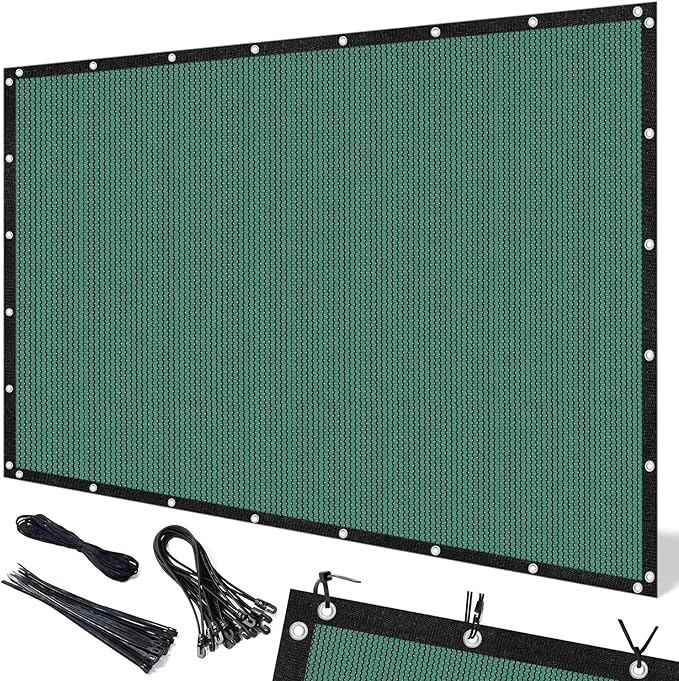 Artpuch 90% Sun Shade Cloth, 8 x 16 FT Pergola Shade Cover Canopy with Grommets, Sun Screen Fabric Tarp for Patio, Outdoor, Garden, Backyard, Green