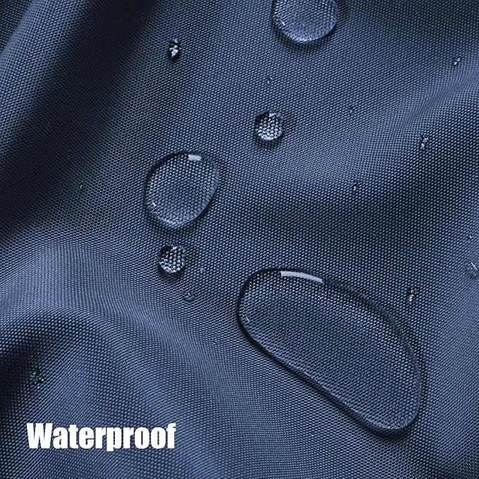 BONZER Outdoor Waterproof Curtains for Patio Privacy Grommet Light Filtering Outside Curtains for Gazebo, Porch, Pergola, Pavilion, 1 Panel, 54W x 84L inch, Navy