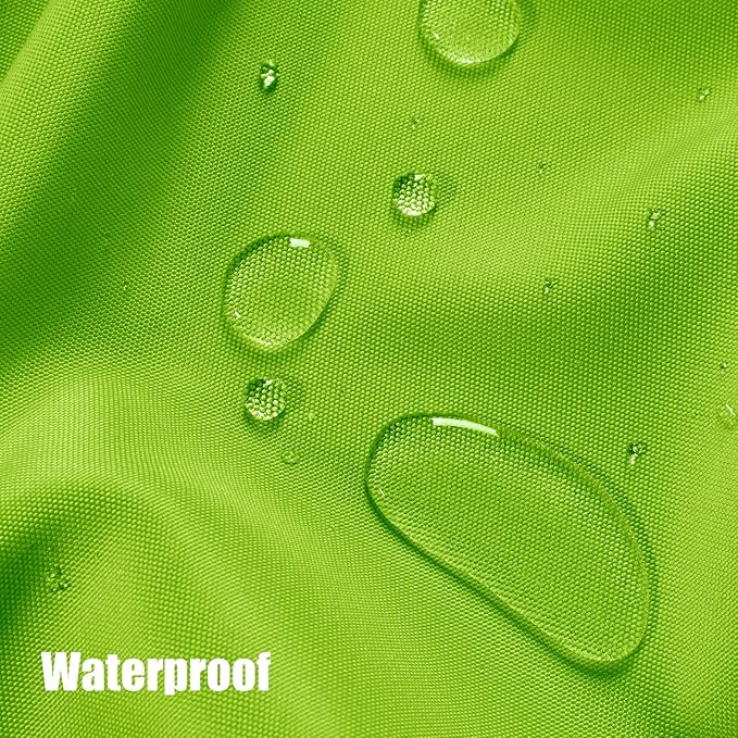 BONZER Waterproof Indoor/Outdoor Curtains for Patio Thick Privacy Grommet Curtains for Bedroom, Living Room, Porch, Pergola, Cabana, 1 Panel, 54W x 108L inch, Green