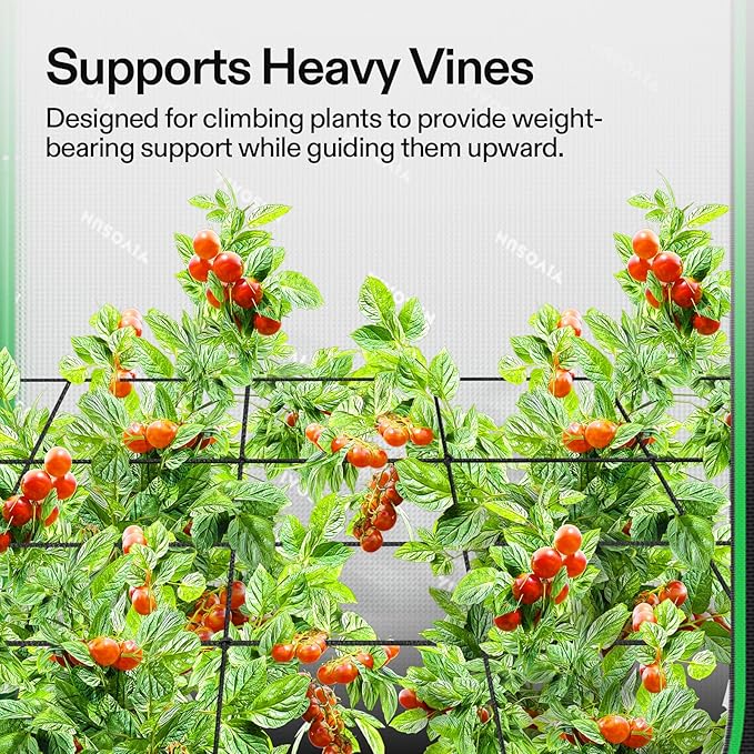 VIVOSUN 4 x 4Ft. Elastic Trellis Netting with 4 Hooks for Climbing Plants, Vegetables, Fruits, and Flowers, 1-Pack