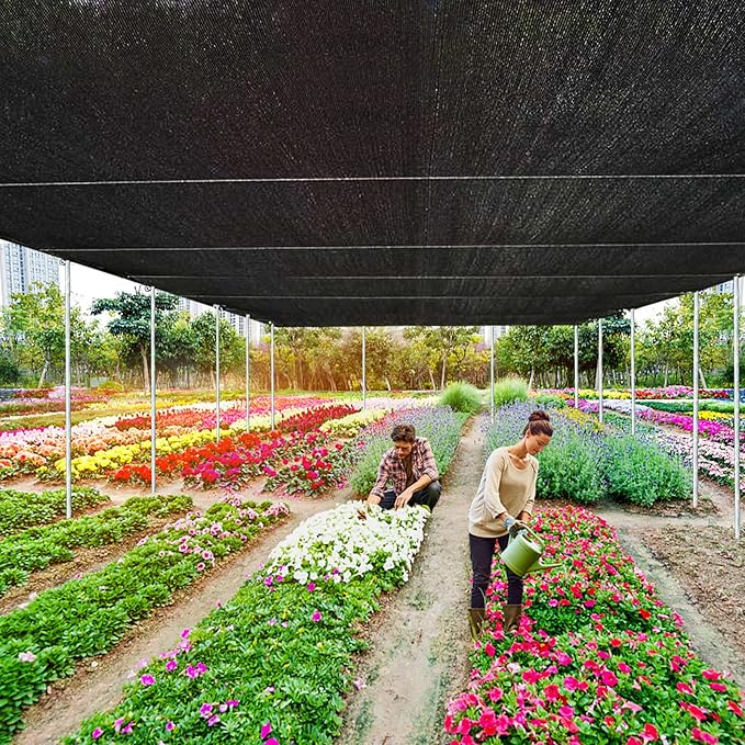 Shade Cloth 90% Sunblock Net for Garden Patio,Shade Sails -for Plants Greenhouse Outdoor Pergola Lawn Sun Protection Screens for Kennel Chicken Coop Easier to Hang Net Cover