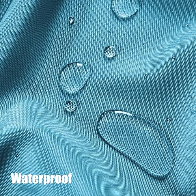 BONZER Outdoor Curtains for Patio Water Resistant Heavy Privacy Light Filtering Grommet Outside Curtains for Porch, Pergola, Gazebo, 1 Panel, 54W x 84L inch, Teal