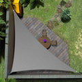 Amgo Custom Size 14' x 23' x 26.9' Gray Right Triangle Sun Shade Sail UPF50+ AGTAPRT12, Order to Make Canopy Awning, 95% UV Blockage, Water & Air Permeable, Commercial Standard (We Customize)