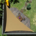 Amgo Custom Size 15' x 21' x 25.8' Sand Beige Right Triangle Sun Shade Sail Order to Make Canopy Awning UPF50+ AGSLT, 95% UV Blockage, Water & Air Permeable, 200GSM Commercial Standard (We Customize)