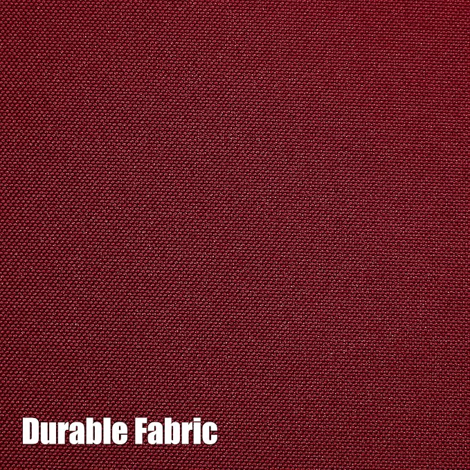 BONZER Outdoor Curtains for Patio Water Resistant Heavy Privacy Light Filtering Grommet Outside Curtains for Porch, Pergola, Gazebo, 1 Panel, 54W x 95L inch, Red