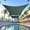ColourTree TAPR1616 Custom Size 19' x 22' Green Sun Shade Sail Canopy UV Block UPF50 Rectangle - Commercial Standard Heavy Duty - 190 GSM - 3 Years Warranty