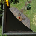 Amgo Custom Size 11' x 20' x 22.8' Black Right Triangle Sun Shade Sail UPF50+ AGTAPRT12, Order to Make Canopy Awning, 95% UV Blockage, Water & Air Permeable, Commercial Standard (We Customize)